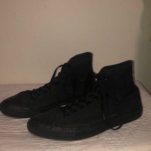 Black High top Converse size 10 men